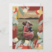 美しい秋感謝祭グリーティングカード シーズンカード (正面)