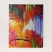 美しい秋日 | 秋の道 ジグソーパズル (縦)