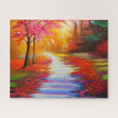 美しい秋日 | 秋の道 ジグソーパズル (横)