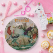 美しい秋色彩の鮮やかの感謝紙プレート ペーパープレート (パーティー)