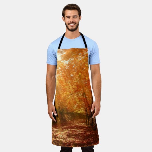 美しい秋 エプロン (着用した状態)