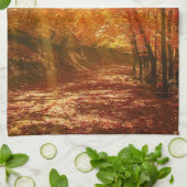 美しい秋 キッチンタオル (折り畳み)