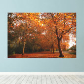 美しい秋 キャンバスプリント (インサイチュ (ウッドフロア))