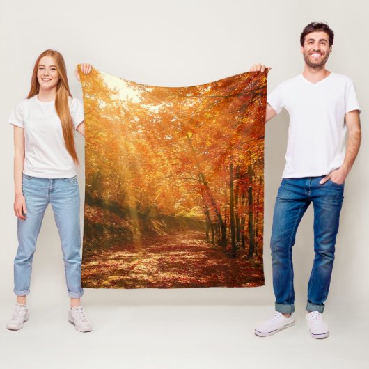 美しい秋 フリースブランケット (インサイチュ)