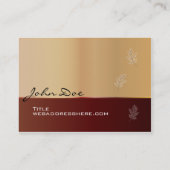 美しい秋 名刺 (裏面)