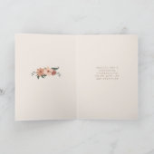 美しい秋/秋フローラスプレー感謝祭 カード (内部)