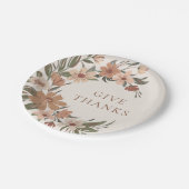 美しい秋/秋フローラスプレー感謝祭 ペーパープレート (アングル)