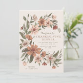 美しい秋/秋フローラスプレー感謝祭 招待状 (スタンド正面)