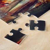 美しい秋、秋水彩アート ジグソーパズル (側面)