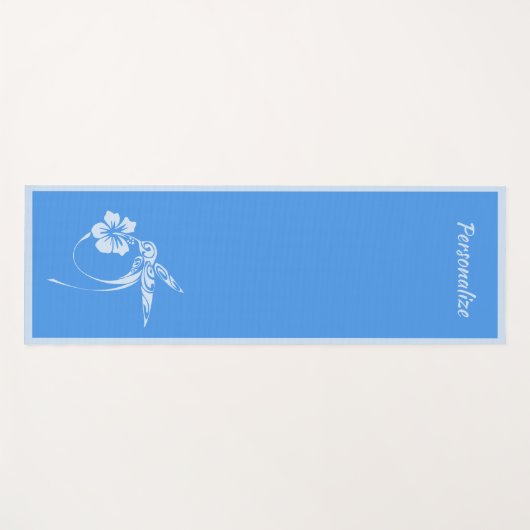 美しい穏やかなハミングバードブルーゼンヨガナマステ ヨガマット (正面(横))