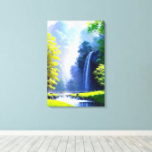 美しい穏やかな自然の絵画 キャンバスプリント (インサイチュ (ウッドフロア))