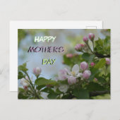 美しい穏やかな花母の日のはがき ポストカード (正面/裏面)