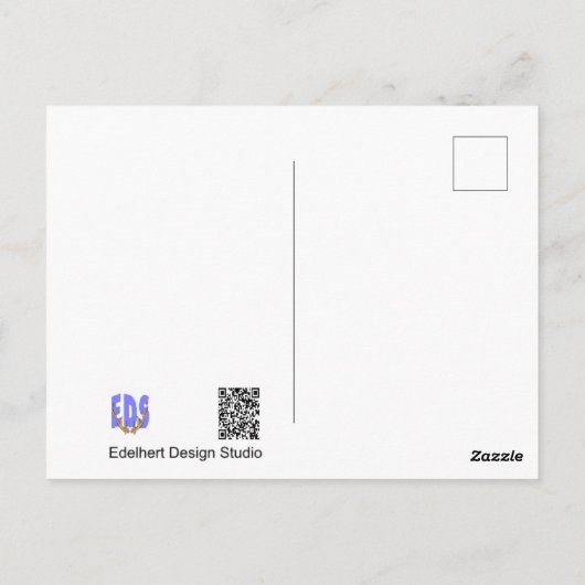 美しい穏やかな花母の日のはがき ポストカード (裏面)