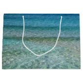 美しい穏カリブのやかな海 ラージペーパーバッグ (正面)