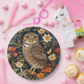 美しい穴居性アウルウィリアム・モリスインスパイア ペーパープレート (パーティー)