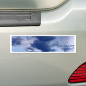 美しい空および雲 バンパーステッカー (車上)