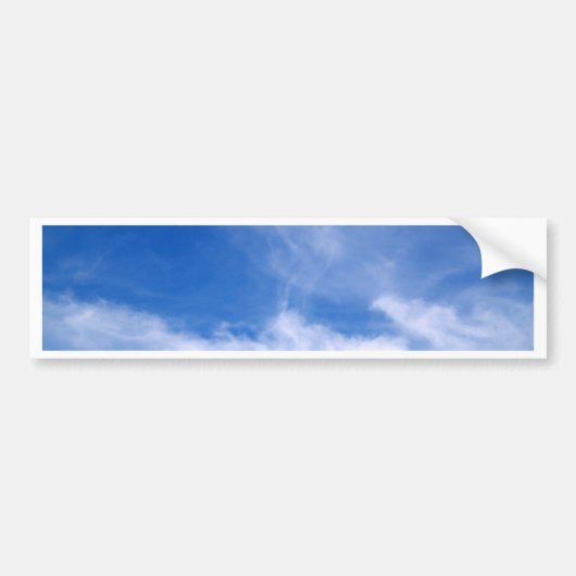 美しい空および雲 バンパーステッカー (正面)