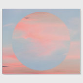 美しい空の夕日と美しいアートコラージュ ラッピングペーパー (フラット)