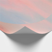 美しい空の夕日と美しいアートコラージュ ラッピングペーパー (角)