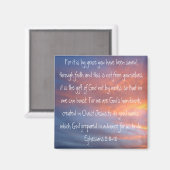 美しい空の聖書の詩エペソ2:8-10 マグネット (正面/裏面)