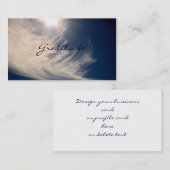 美しい空及び感謝はカスタムをインスパイア 名刺 (正面/裏面)