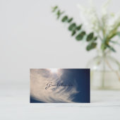 美しい空及び感謝はカスタムをインスパイア 名刺 (スタンド正面)