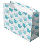 美しい空色のクジラ ラージペーパーバッグ (裏面アングル)