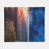 美しい空 フリースブランケット (正面(横))