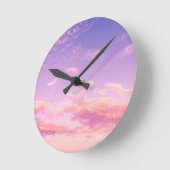 美しい空 ラウンド壁時計 (傾斜)