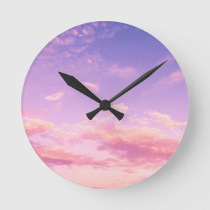 美しい空 ラウンド壁時計