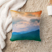 美しい空、赤い雲 クッション (ブランケット)