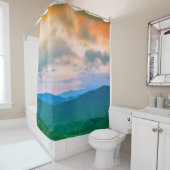 美しい空、赤い雲 シャワーカーテン (インサイチュ)