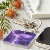 美しい空、雷 キーホルダー (正面右)