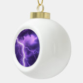 美しい空、雷 セラミックボールオーナメント (右)
