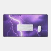 美しい空、雷 デスクマット (キーボード&マウス)