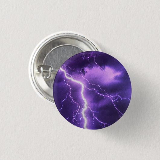 美しい空、雷 缶バッジ (正面&裏面)