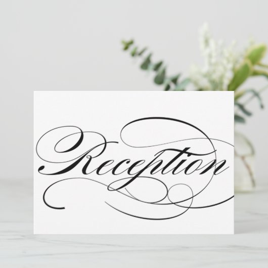 美しい筆記体の結婚式受付看板 (スタンド正面)