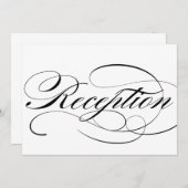 美しい筆記体の結婚式受付看板 (正面/裏面)