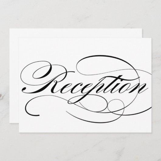 美しい筆記体の結婚式受付看板 (正面/裏面)