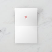 美しい筆跡- 私たちの結婚式の日に兄へ カード (内部)