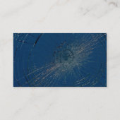 美しい粉砕されたガラス 名刺 (裏面)