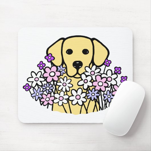 美しい精神の黄色のラブラドールのイラストレーション マウスパッド (マウス)