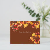 美しい紅葉と救果実私たちの日付 出欠カード (スタンド正面)