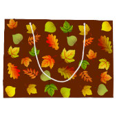 美しい紅葉オンブラウン ラージペーパーバッグ (裏面)