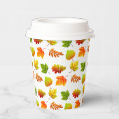 美しい紅葉オンホワイト 紙コップ (右)