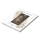 美しい紅葉感謝祭フォトノートパ ノートパッド (回転)