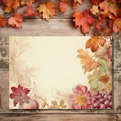 美しい紅葉秋の結婚式詳細 エンクロージャーカード