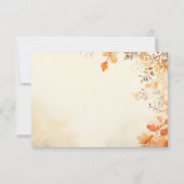 美しい紅葉秋の結婚式 サンキューカード (裏面)