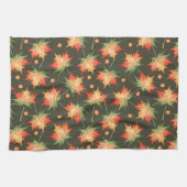 美しい紅葉葉 キッチンタオル (横)