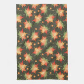 美しい紅葉葉 キッチンタオル (縦)